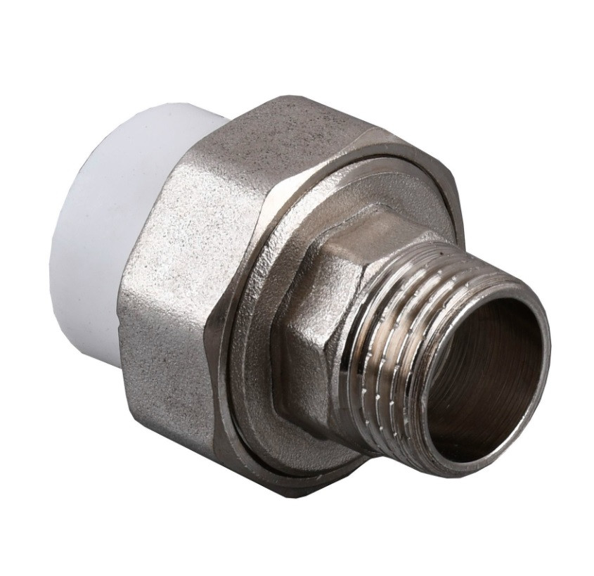 Різьбове з'єднання PP-r "американка" ITAL 50х 1 1 /2" із зовнішньою різьбою.Країна виробника Україна ,колір сірий .